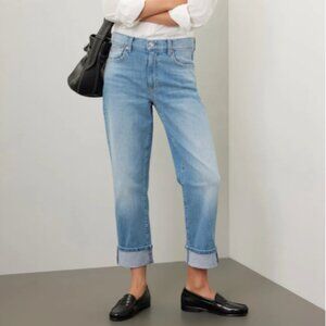 Le Jean Easy Slim Cuffed Mid-Rise Straight-Leg Jeans sz. 29 / 8